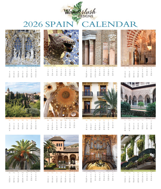 2026 Photo Calendar - Spain