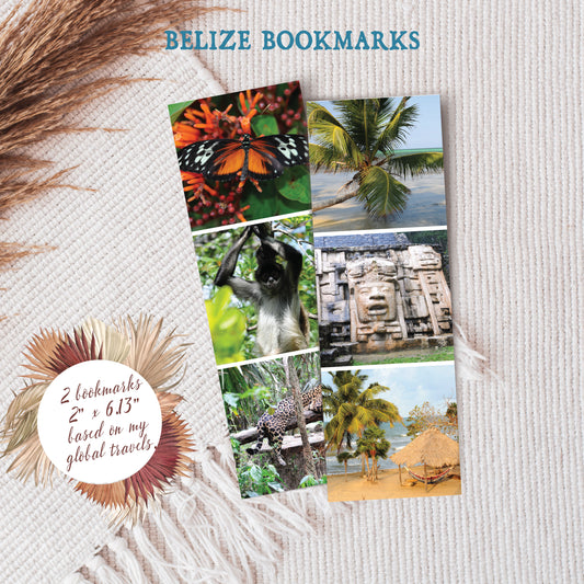 Travel Photo Bookmarks 2x6" - Belize