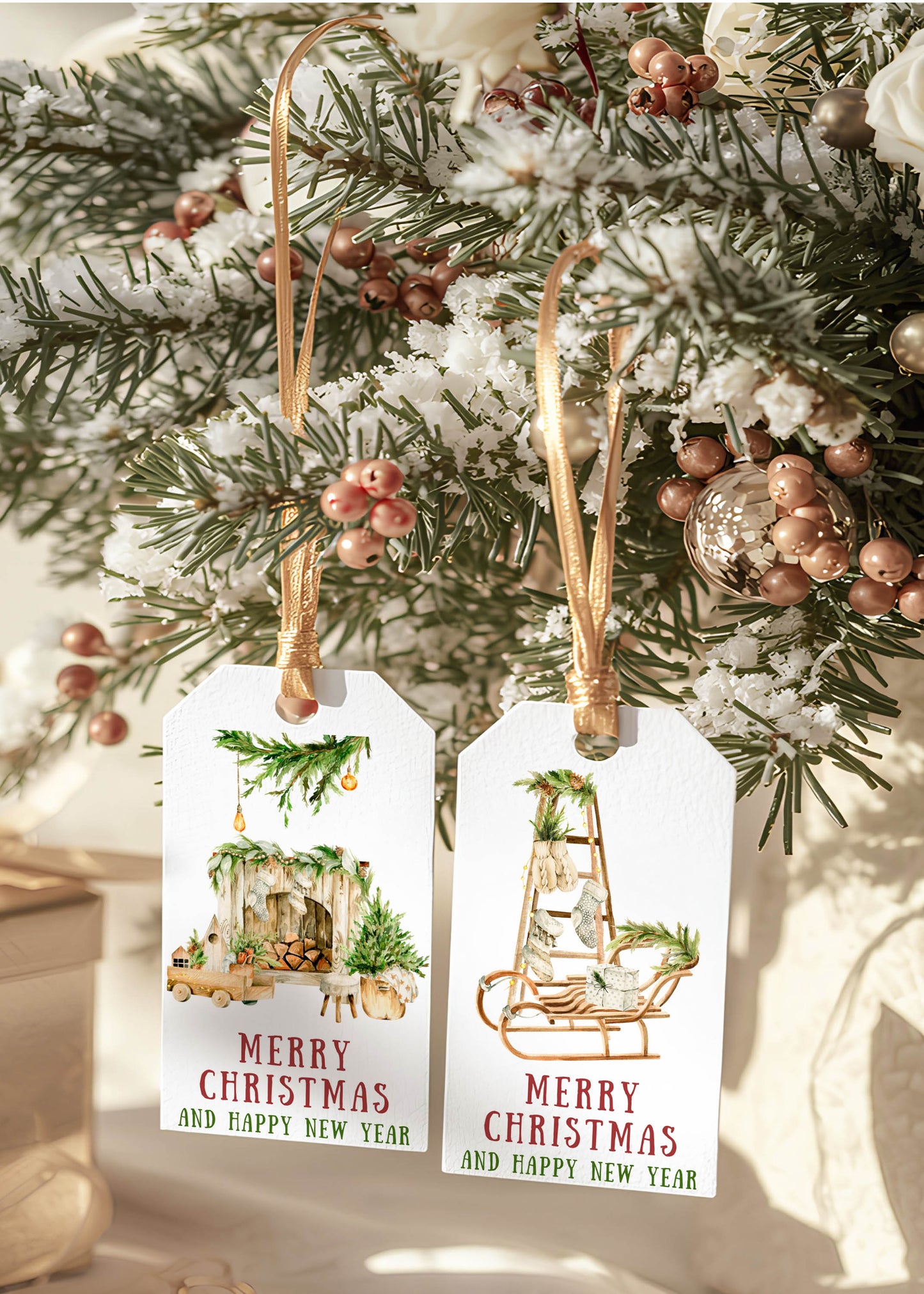 Christmas Holiday Home Gift Tags