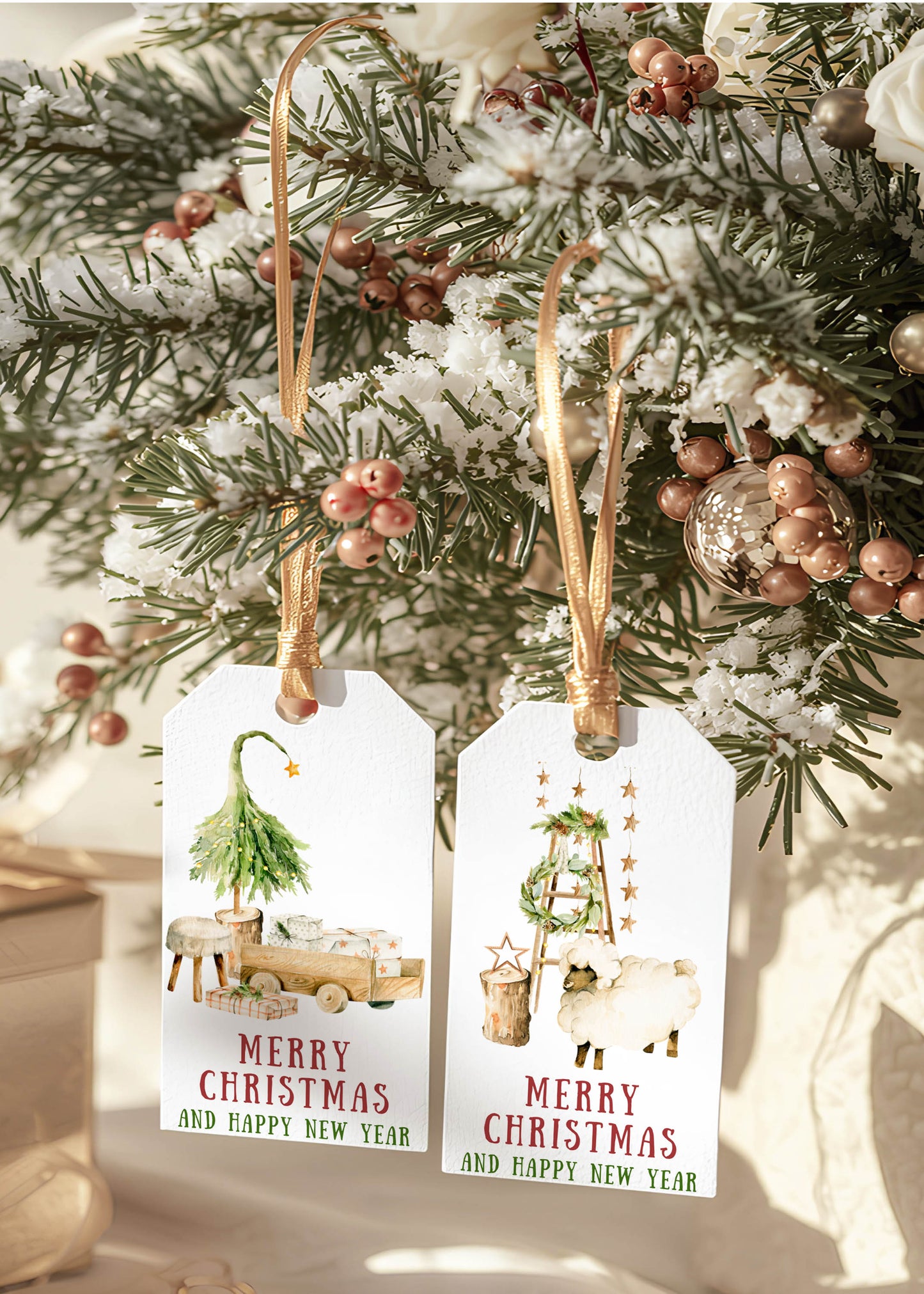 Christmas Holiday Home Gift Tags