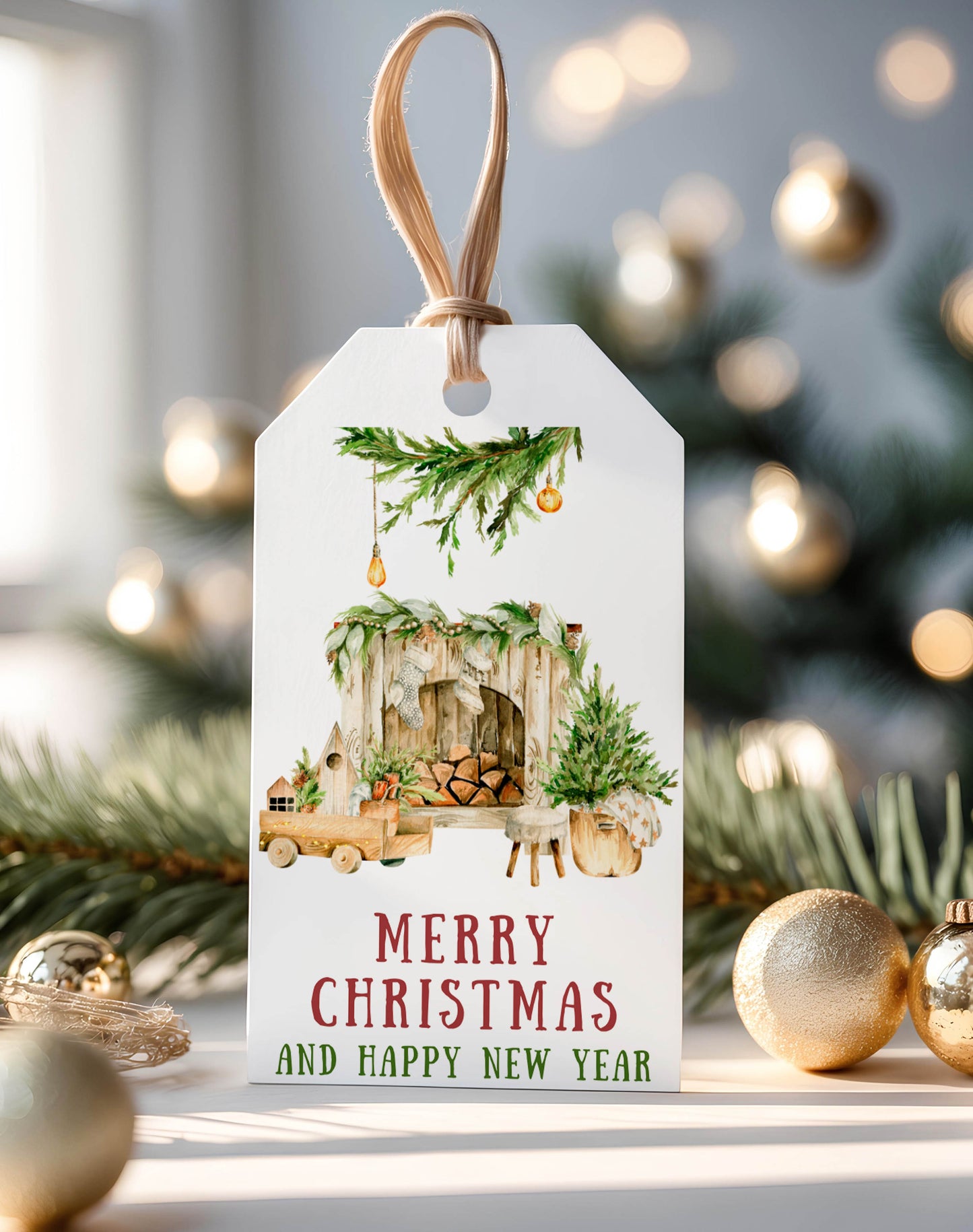 Christmas Holiday Home Gift Tags