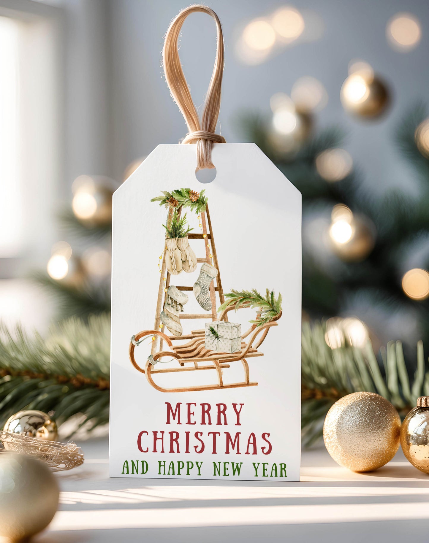 Christmas Holiday Home Gift Tags