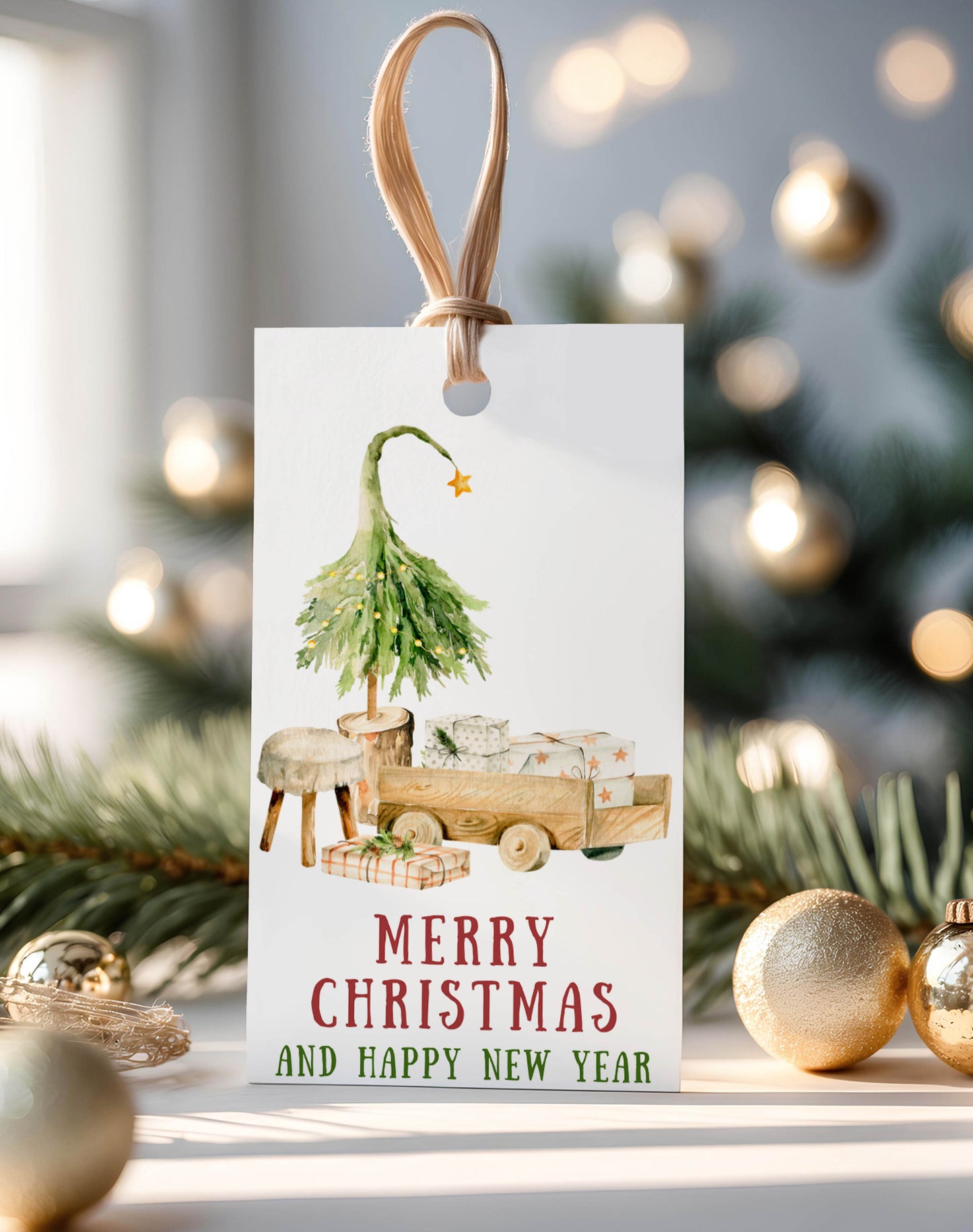 Christmas Holiday Home Gift Tags
