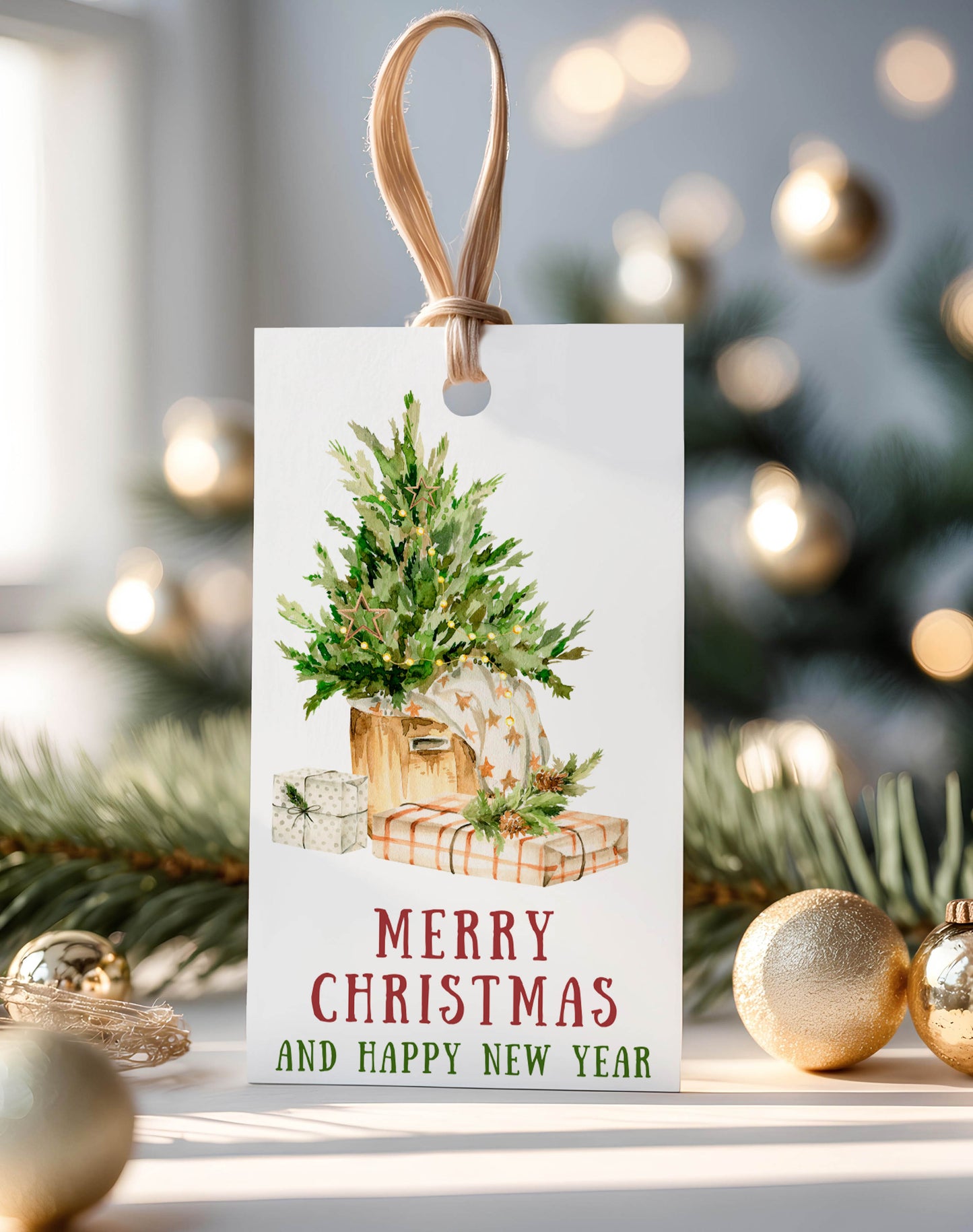 Christmas Holiday Home Gift Tags