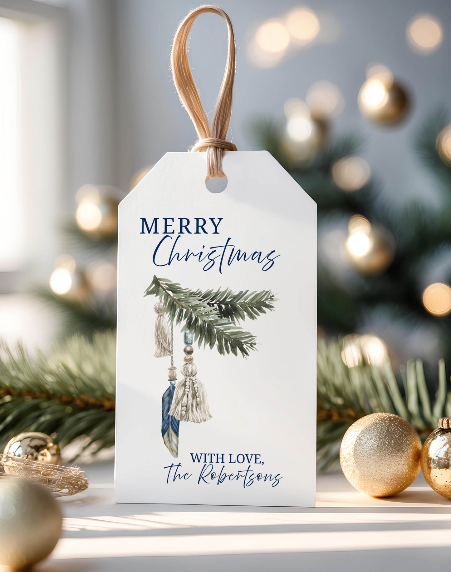 Boho Macrame Christmas Gift Tags