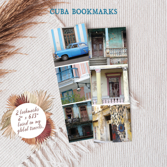 Travel Photo Bookmarks 2x6" - Cuba