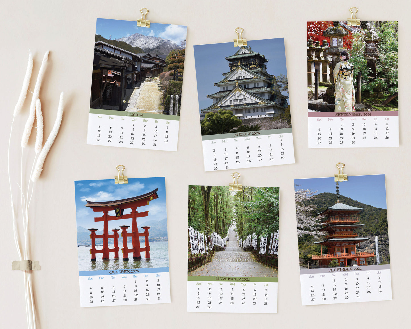 2026 Photo Calendar - Japan