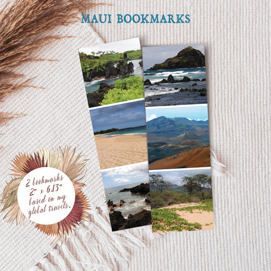 Travel Photo Bookmarks 2x6" - Maui