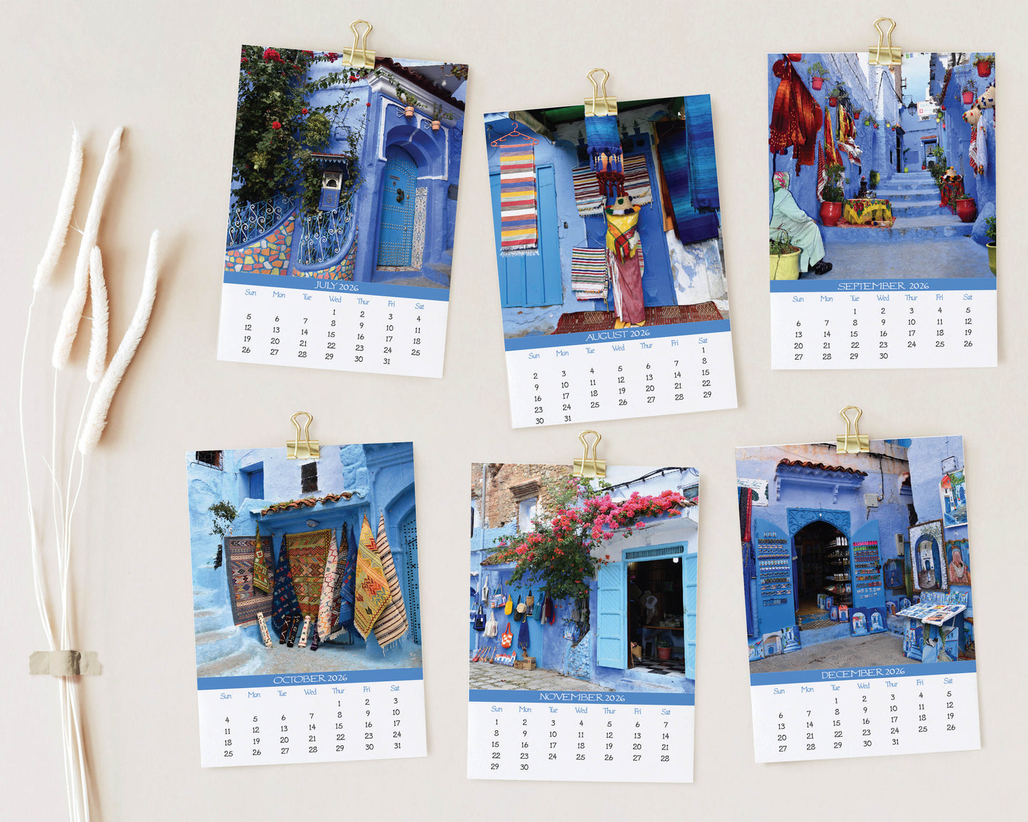 2026 Photo Calendar - Chefchaouen, Morocco