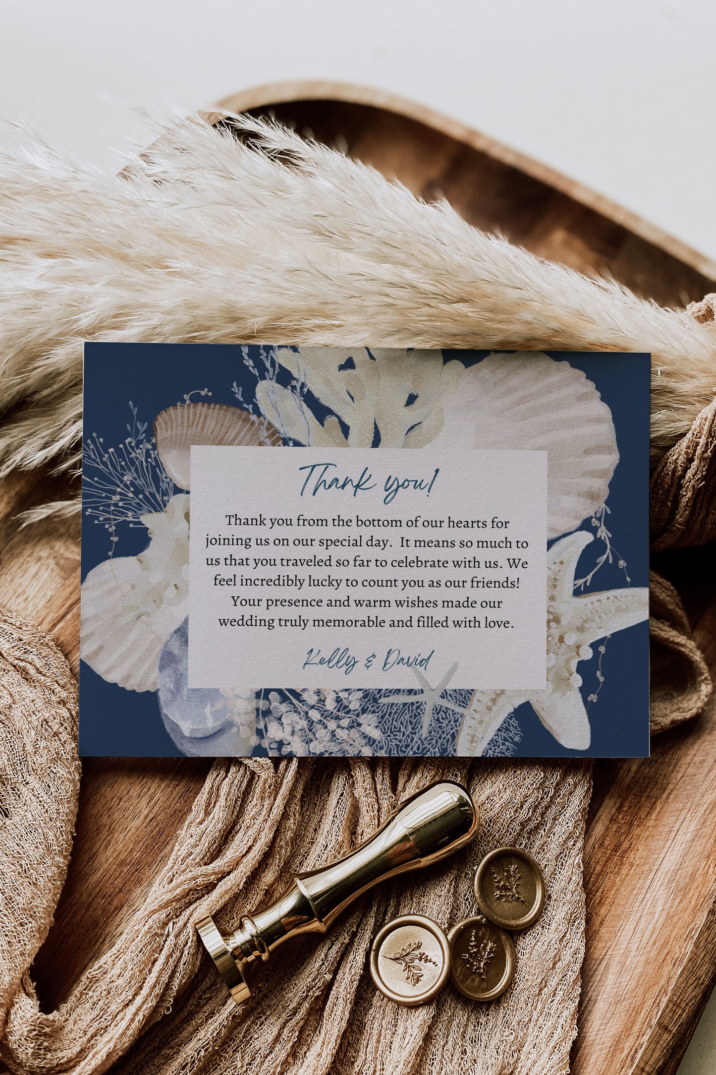 Beach Tropical Sea Shells Coral Watercolour Destination Wedding Invitation and RSVP Suite Instant Download - "WHITE SHORES"
