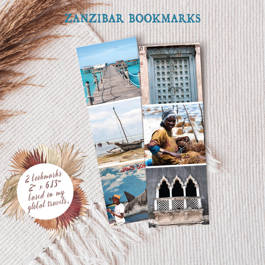 Travel Photo Bookmarks 2x6" - Zanzibar