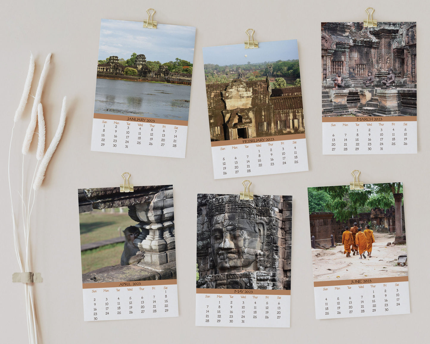 2023 Photo Calendar - Angkor Wat, Cambodia