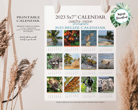 2023 Photo Calendar - Belize