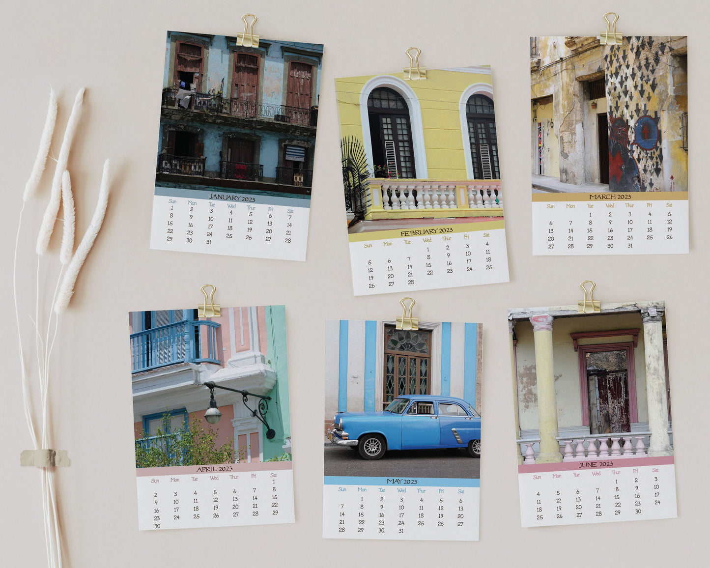 2023 Photo Calendar - Cuba