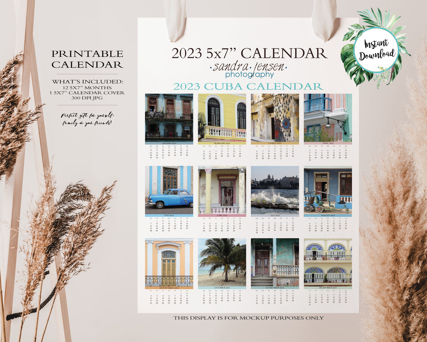 2023 Photo Calendar - Cuba