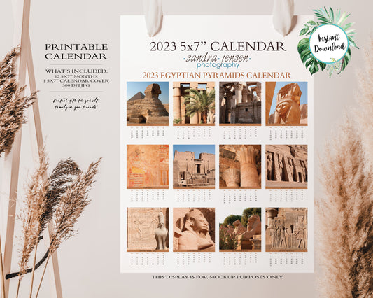 2023 Photo Calendar - Egyptian Pyramids