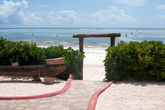 Print - Zanzibar, Tanzania - Matemwe Beach in front of Villa Kiva Boutique Hotel