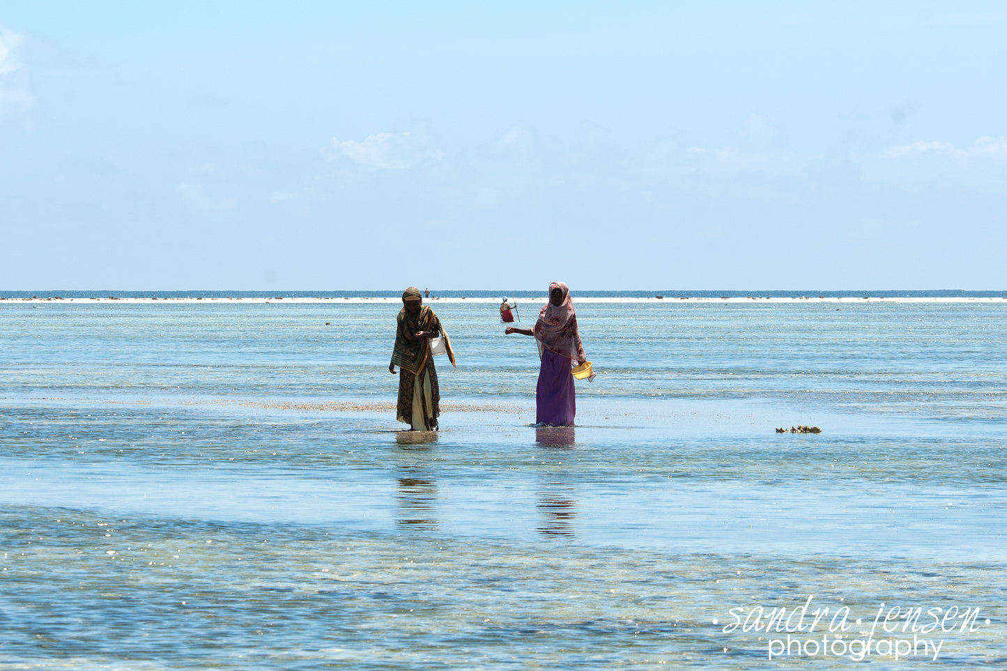 Print - Zanzibar, Tanzania - Young women in Water of Matemwe Beach