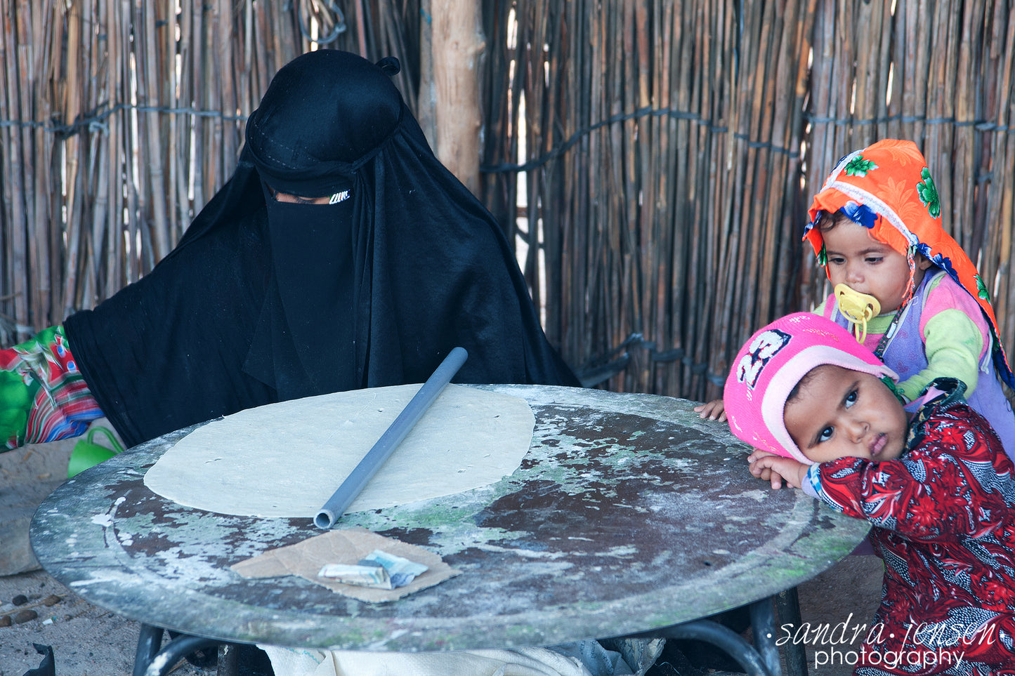 Print - Egypt - Bedouin Woman and Children