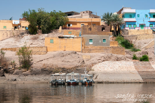 Print - Egypt - Aswan Harbour to Philae Temple 2