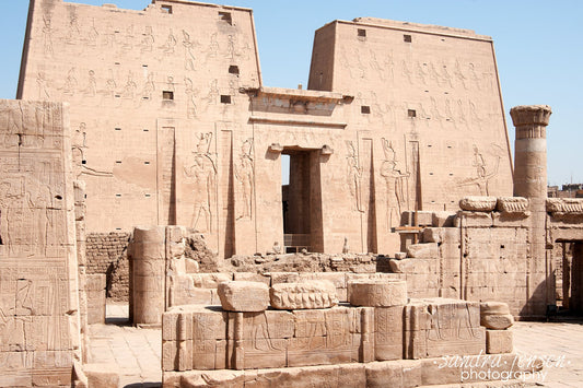 Print - Egypt, Aswan - Edfu Temple