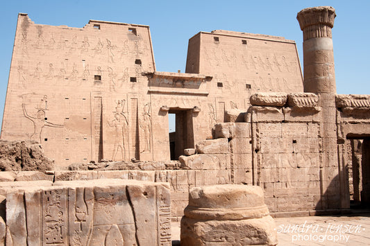 Print - Egypt, Aswan - Edfu Temple 4