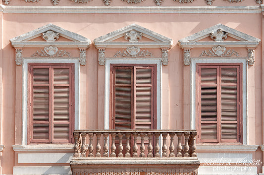 Print - Egypt, Luxor - Ornate Windows with Balcony 2