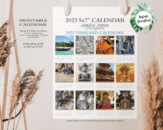 2023 Photo Calendar - Thailand
