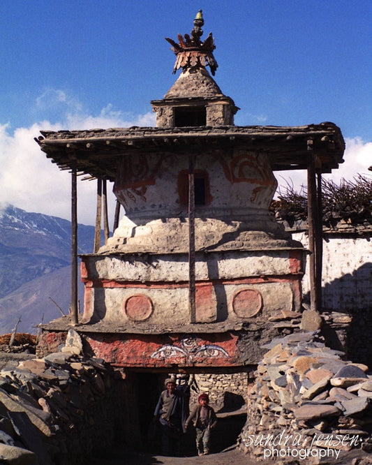 Print - Nepal - "Passing Underneath the Temple"